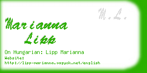 marianna lipp business card